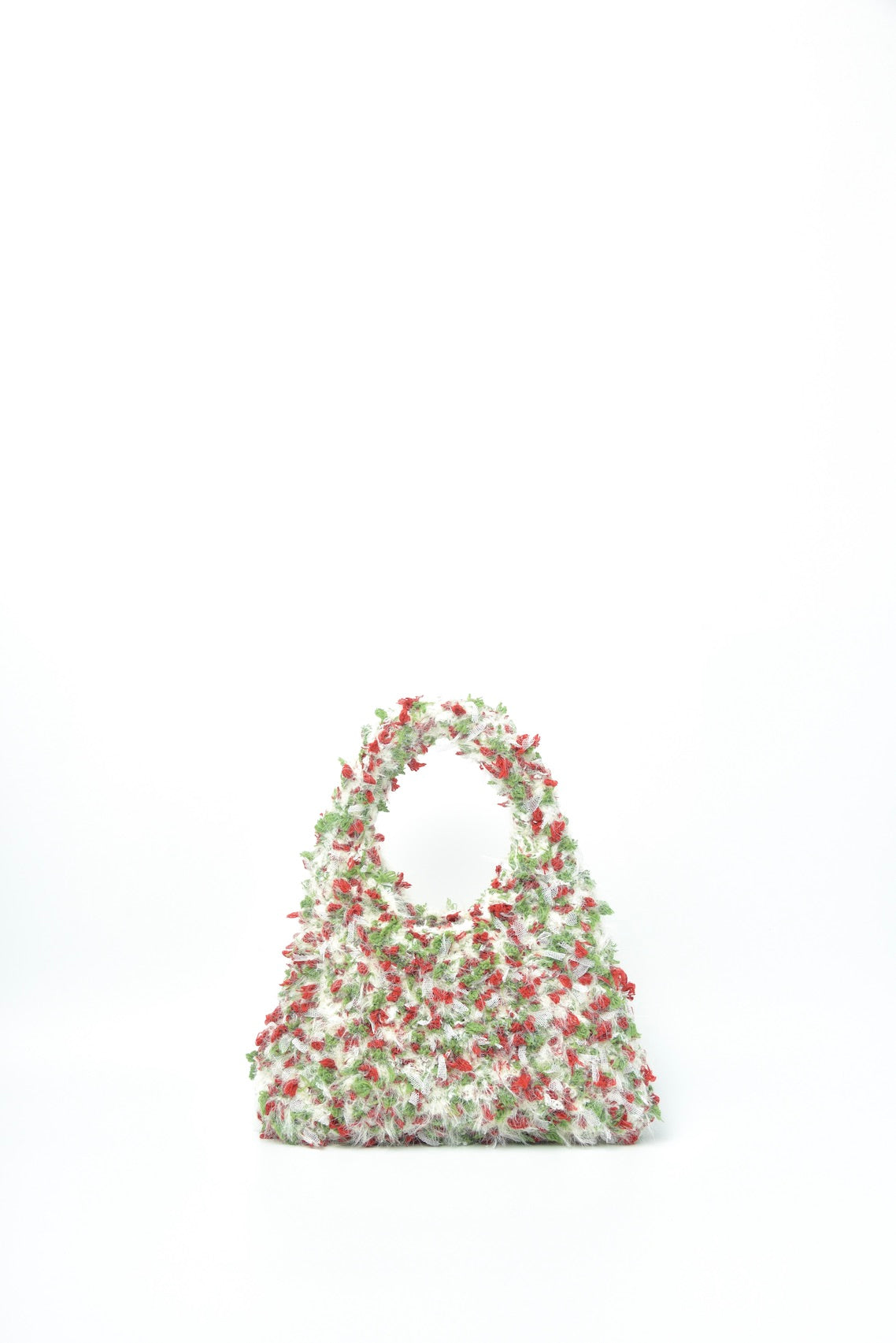 Handmade December Light crocheted hand bag