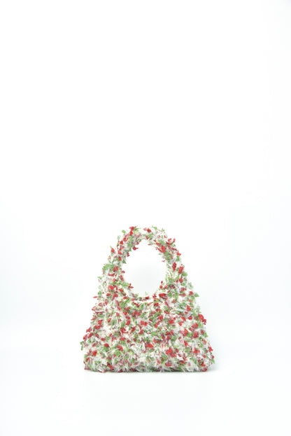 Handmade December Light crocheted hand bag