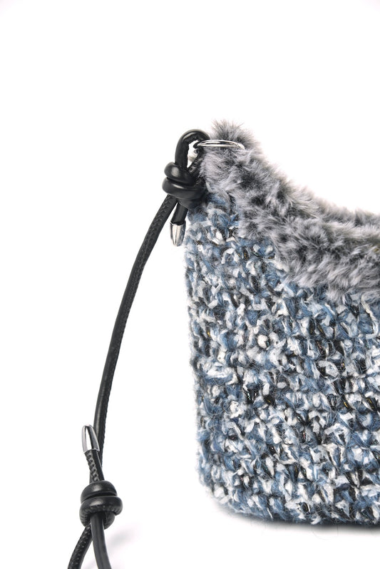 Handmade New Jeans crocheted Crossbody Bag